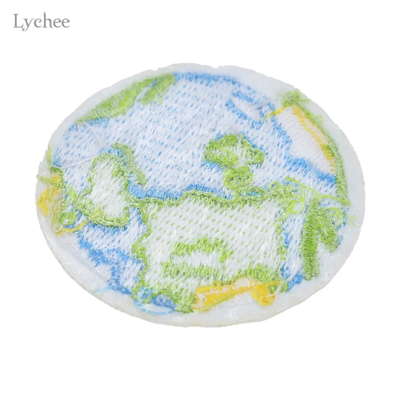 Lychee Life 2 шт. нашивка с вышивкой в виде земли шитье аппликация железо одежда сделай