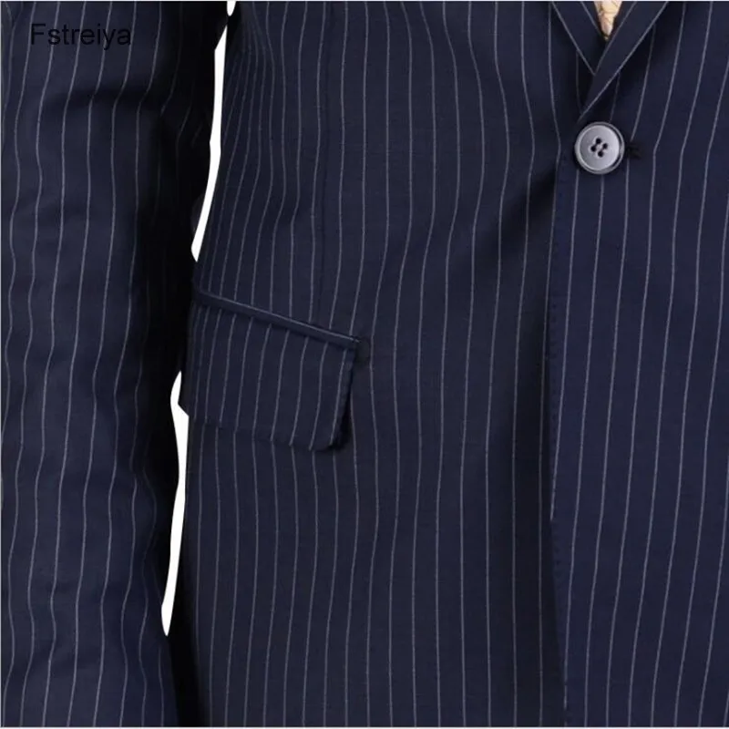 3 шт. мужской шерстяной приталенный костюм с брюками | Мужская одежда