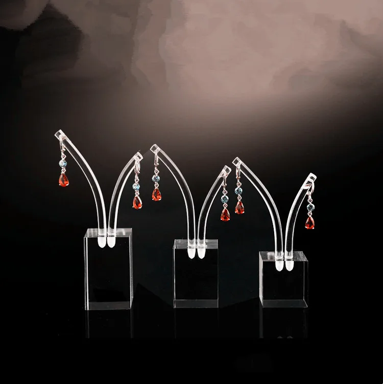 Акриловая подставка витрина для сережек 3 шт.|jewellery showcase|earring display standjewelry stand |