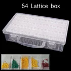 Аксессуары для алмазной живописи, 64 сетки, контейнер, коробка, сделай сам, алмазная вышивка, мозаика, инструменты, бисер, прозрачная пластиковая дрель для хранения
