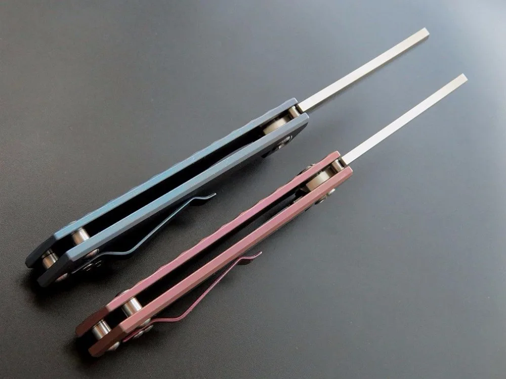 Высокая жесткость 60HRC EF97 D2 BladeTC4 ручка Открытый Отдых тактический складной Ножи