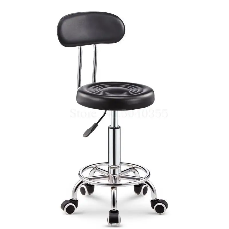 Bar stool bar chair rotating lift back home high stool round stool fashion creative beauty stool swivel chair - Цвет: unit cm  7