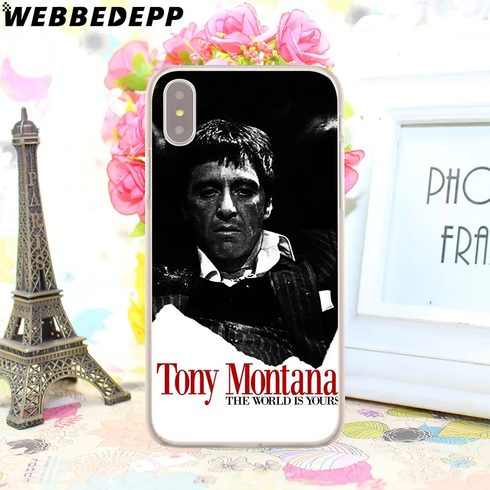 7 WEBBEDEPP Горячая Scarface Tony Монтана жесткий чехол для телефона для iPhone 4 4S 5C 5 5S SE 6 6S 7 8 Plus X XR XS 11 Pro Max задняя крышка - Цвет: 7