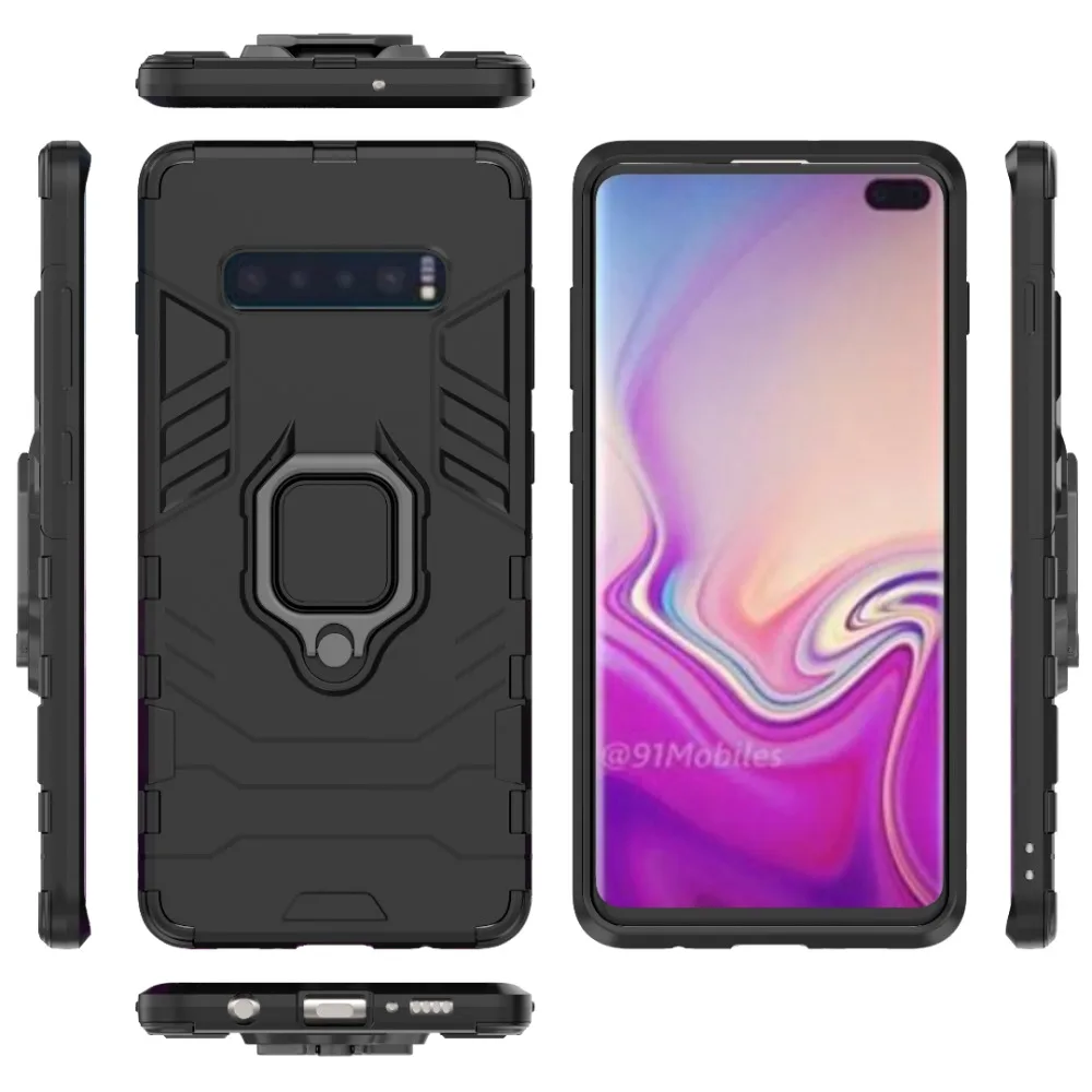 Для Samsung Galaxy S10 Plus Note 9 10 военный защитный противоударный Встроенный