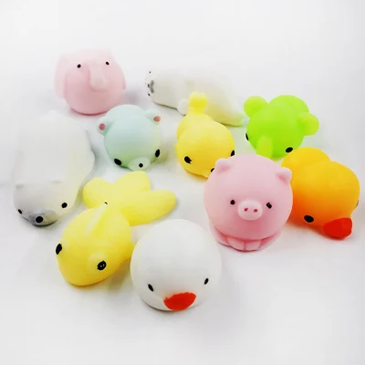 10/20 Вт, 30 Вт/40 шт. мягкие игрушки Мини Животные уплотнения распаковки ручной сожмите умный мягкий ручной зажим для мобильного телефона с ремешком для детей подарки игрушки - Цвет: 10pcs style2