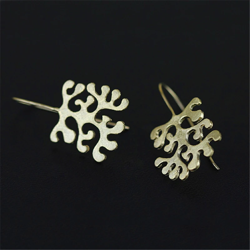 перфект качество Уникальный этнические серьги Нерегулярные елка высокое ручная