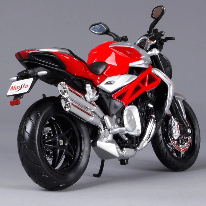 Maisto 1:12 mv agusta F4 1090 RR мотоцикл литье под давлением красный серебристый модель