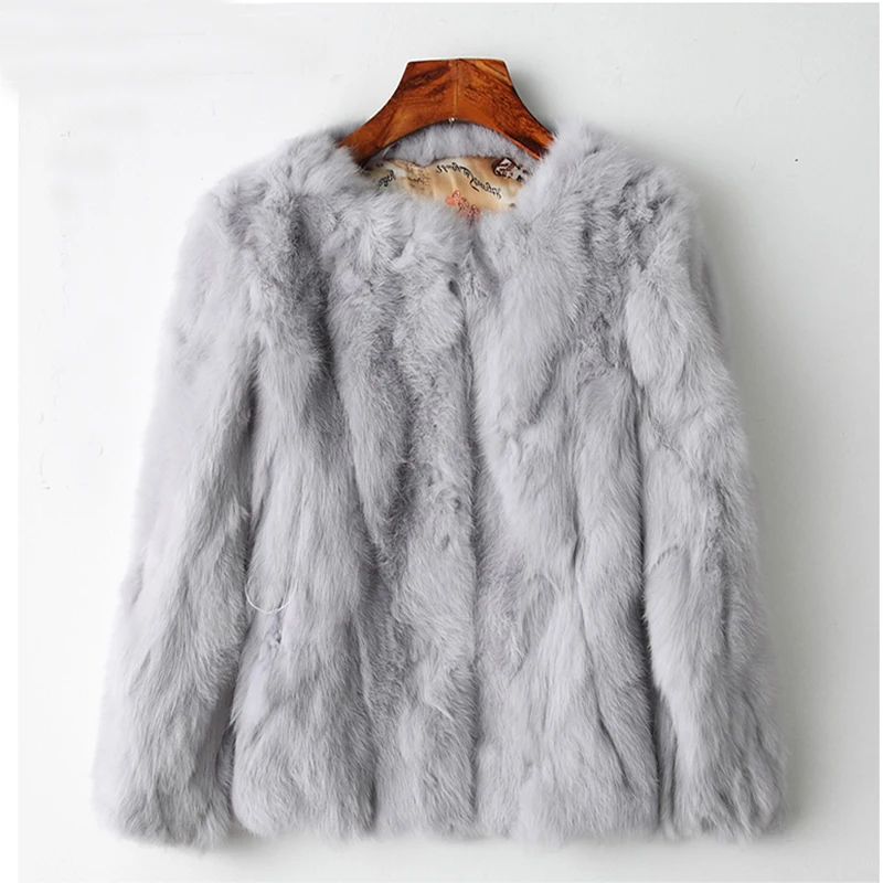 2020 The Hot Women The Real Rabbit Fur Coat The Natural Rex Rabbit Fur Coat The Fashion Super Thin Rabbit Fur Leather Jacket enlarge