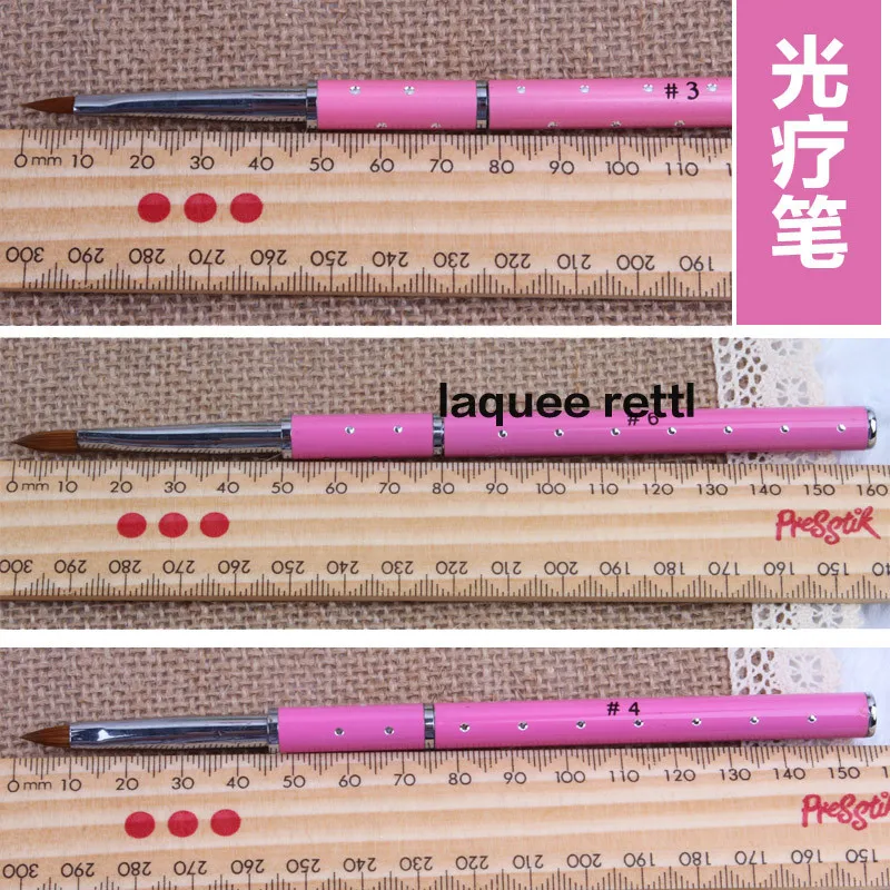 1 шт Nail Art Kolinsky Sable акриловая ручка с кисточкой из полимерного материала уф-Гель-лак DIY Живопись Рисунок Резьба Карандаш для маникюра, инструменты нет, 2 4 6 8 10