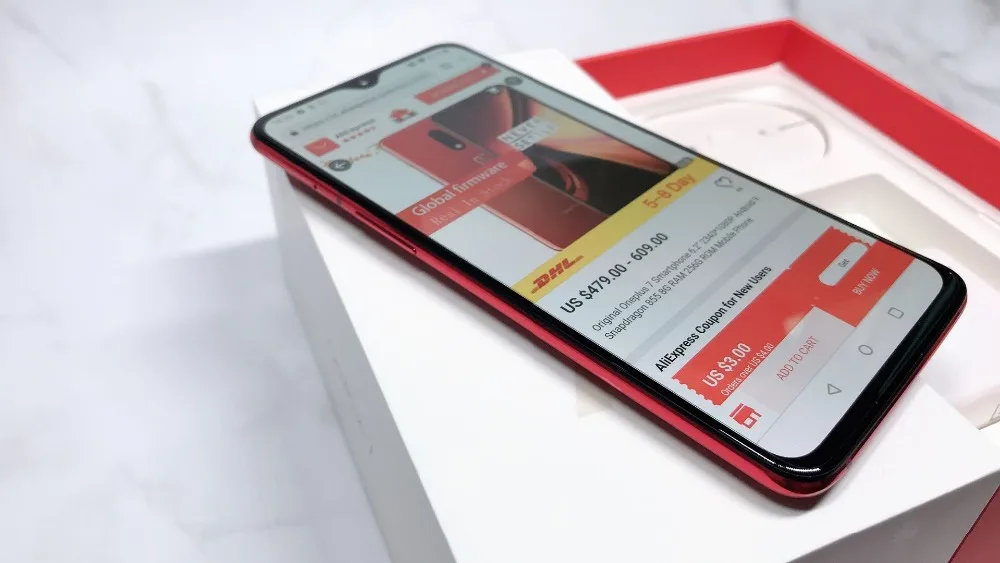 Смартфон Oneplus 7 6,2 ''2340*1080 P Android 9 Snapdragon 855 8G ram 256G rom мобильный телефон