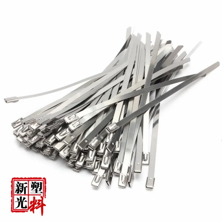 XINGO Size: 4.6*100mm-600mm Thickness 0.25mm Stainless Steel Metal Cable Ties 10Pcs/Lot for 201 Texture Free shiping | Обустройство
