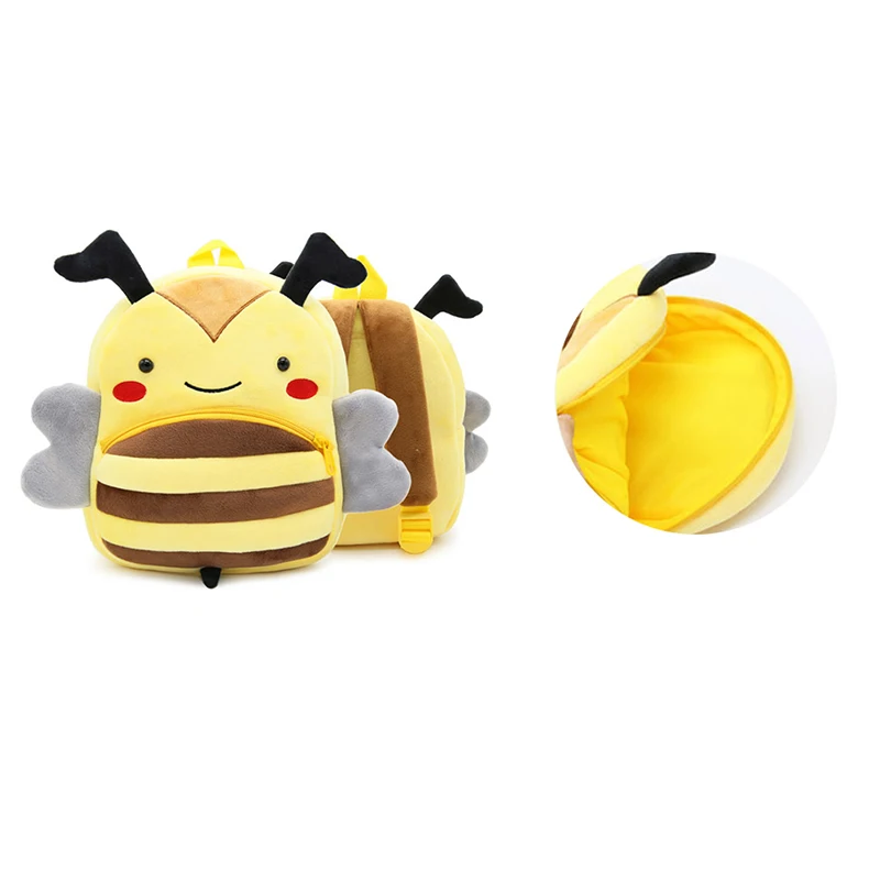 Новинка 2019 плюшевые детские рюкзаки с 3D рисунком животных для маленьких девочек