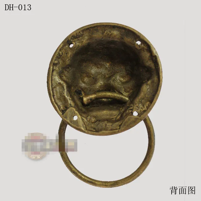 75 мм Китайская античная бронзовая дверь медный дверной молоток медная ручка