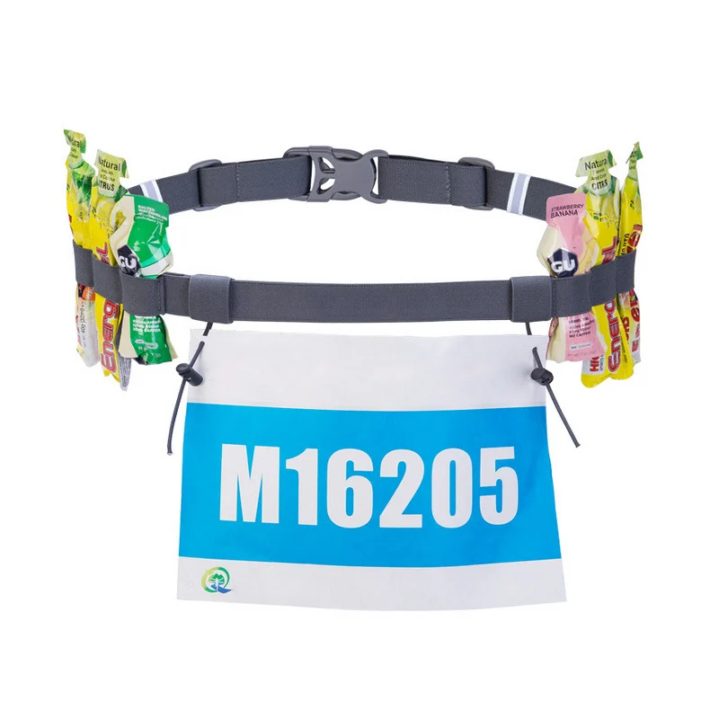 2018 унисекс триатлон Марафон гонки номер ремень с гелевым держателем пояс для