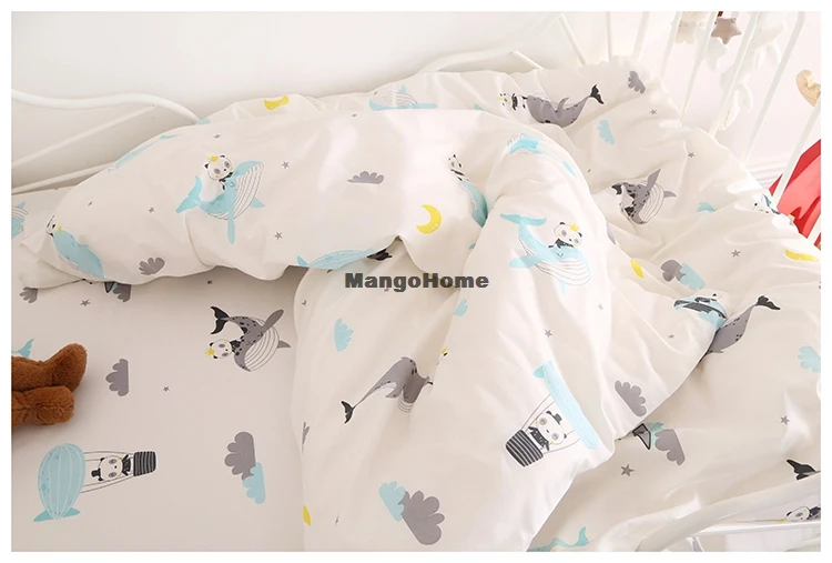1 шт. матрас для детской кровати) индивидуальная простыня для детской кровати, подходящая для 120x60 130x70 см, Комплект постельного белья из хлопка для новорожденных