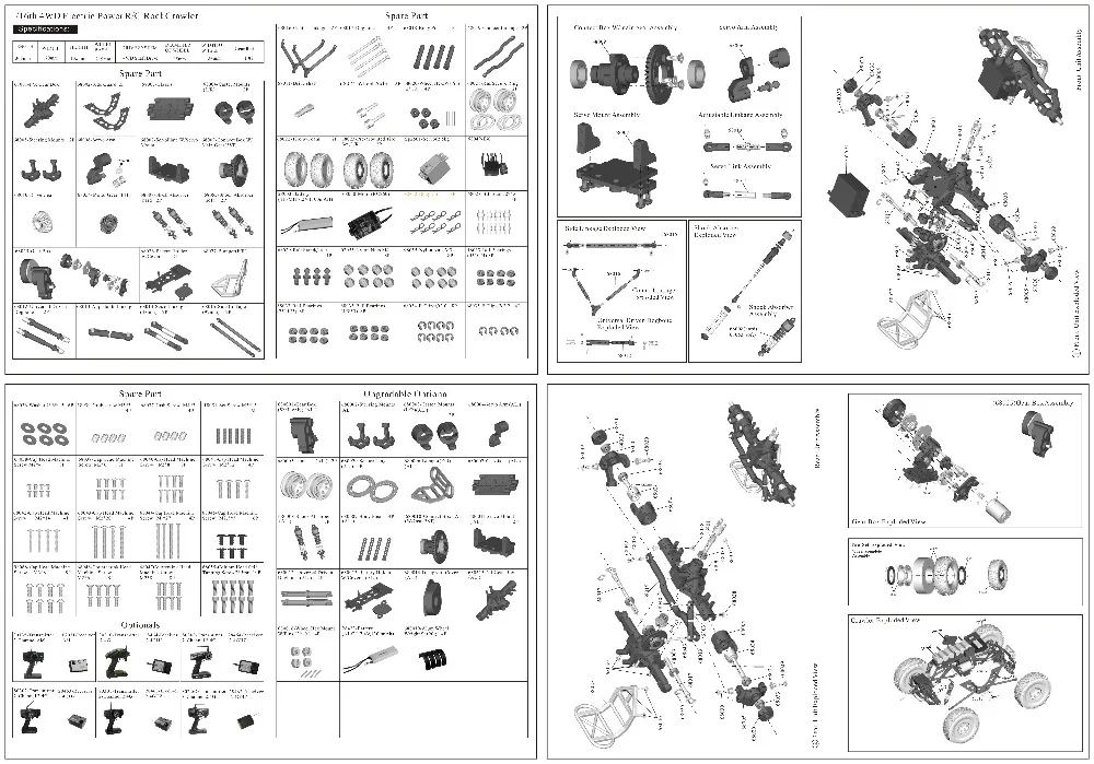 Оригинальные запчасти HSP RACING запасные части аксессуары 1/16 4WD ELECTRIC POWER RC ROCK CRAWLER