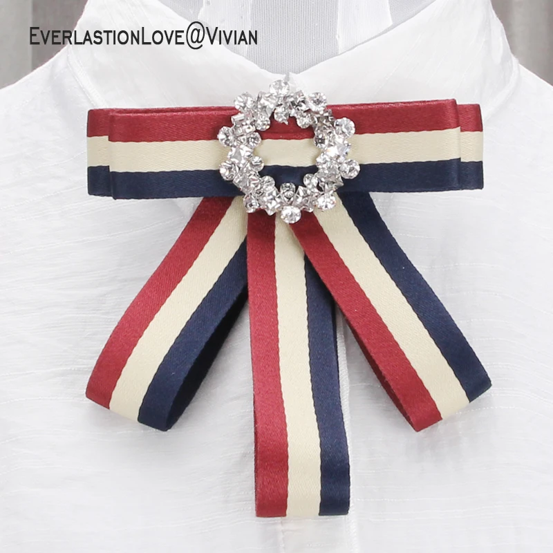 SQ Vintage Fabric Bow Brooches for Women girls High Quality Wedding Party jewelry ribbon collar brooch pins Garment Accessories | Украшения