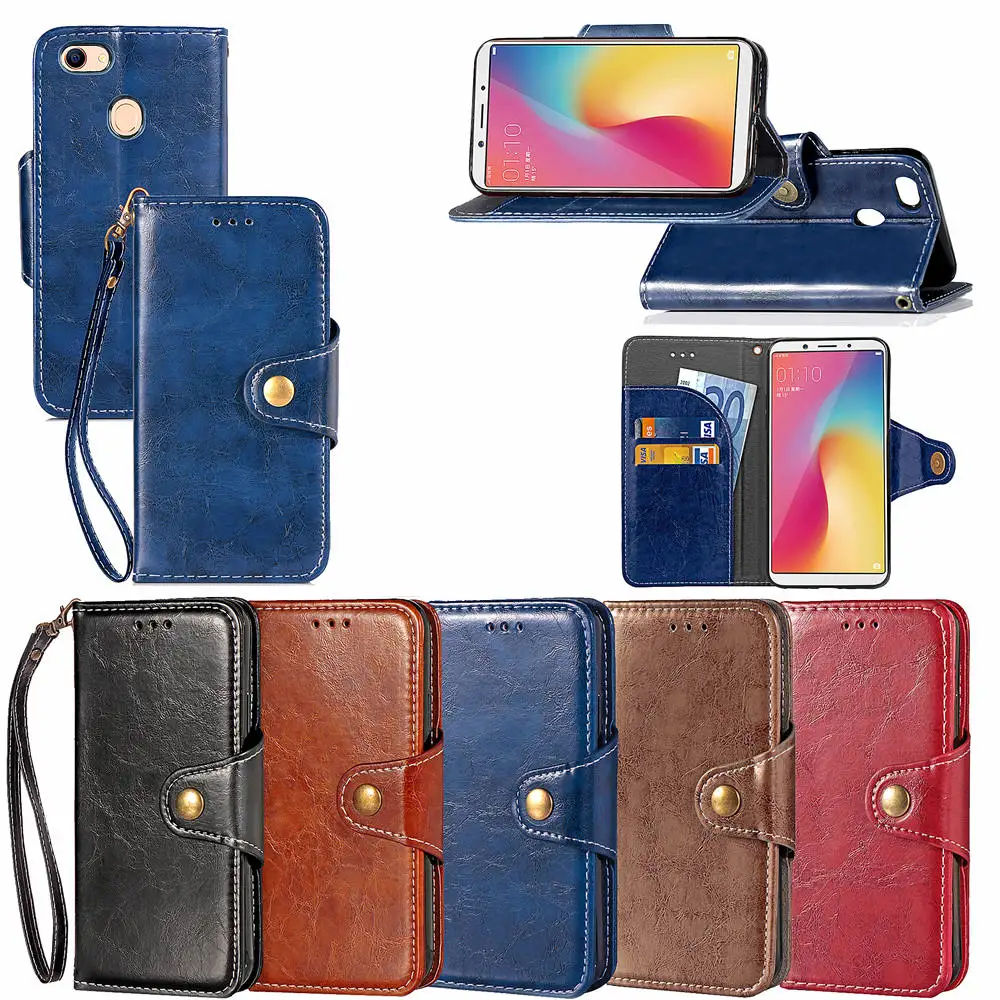 Abhoriz cover for oppo F5 case Fashion New Mens&ampwomen Leather phone with card slot Cash pocket | Мобильные телефоны и