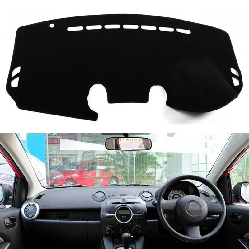 Для Mazda 2 Demio 2008 2012 2013 2014 приборной панели автомобиля Обложка коврик панель Dashmat