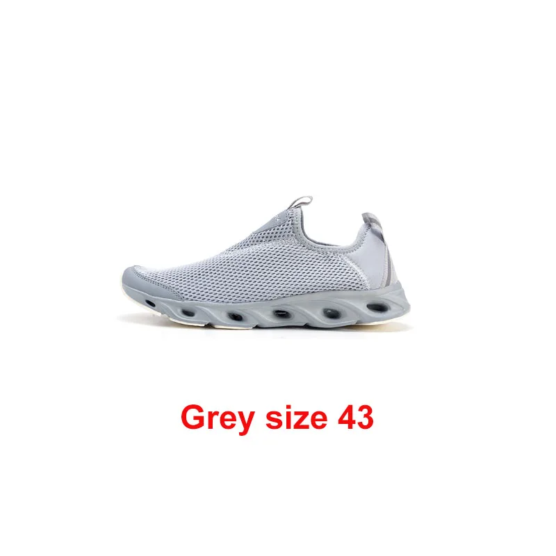 grey 43 Xiaomi zaofeng спортивная обувь Легкие проветриваемые эластичные трикотажные дышащие освежающие крик Нескользящие кроссовки для мужчин и женщин - Цвет: grey 43