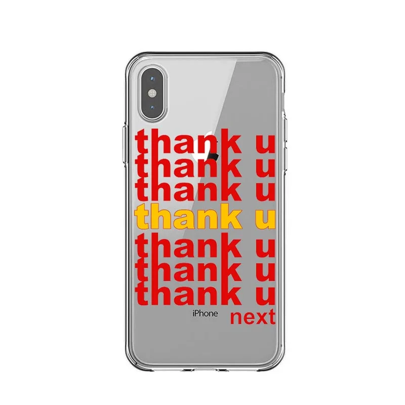 Спасибо, следующий чехол для телефона Ariana Grande для iPhone X XS MAX XR задняя крышка силиконовый чехол TPU для 7 8 Плюс 6 6s 5 5S SE.