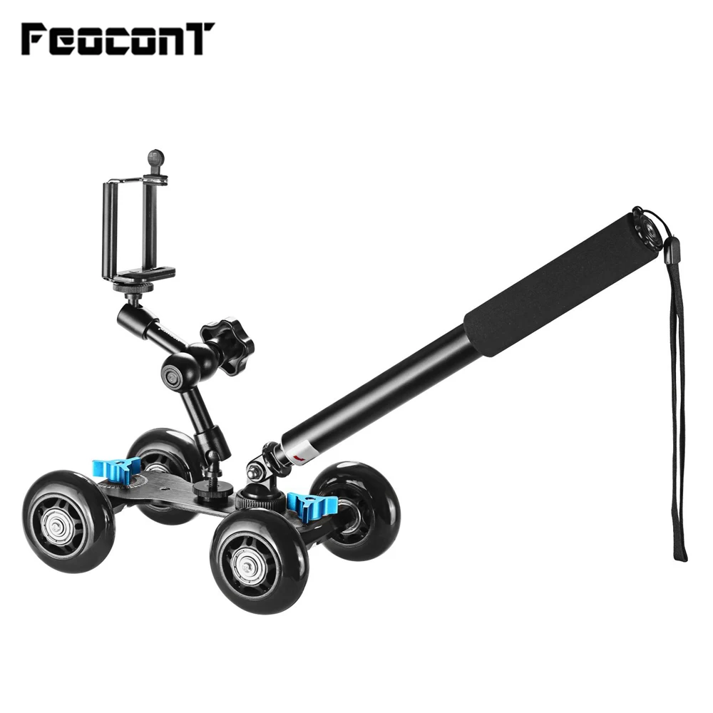 Камера Dolly Kit мобильный вращающийся скользящий стабилизатор ручной монопод 7