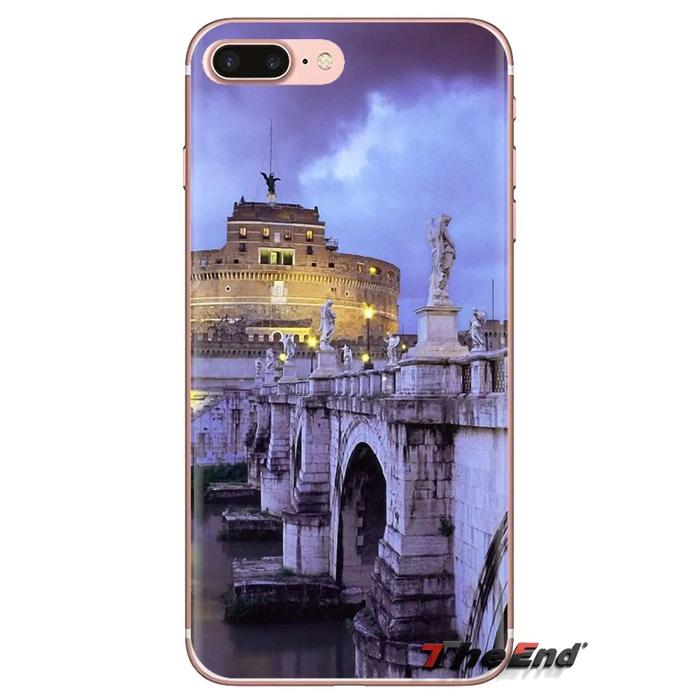 Прозрачный чехол из ТПУ Castel Sant Angelo Rome Italy для Samsung Galaxy S3 S4 S5 Mini S6 S7 Edge S8 S9 S10 Plus Note 3 4 5 8