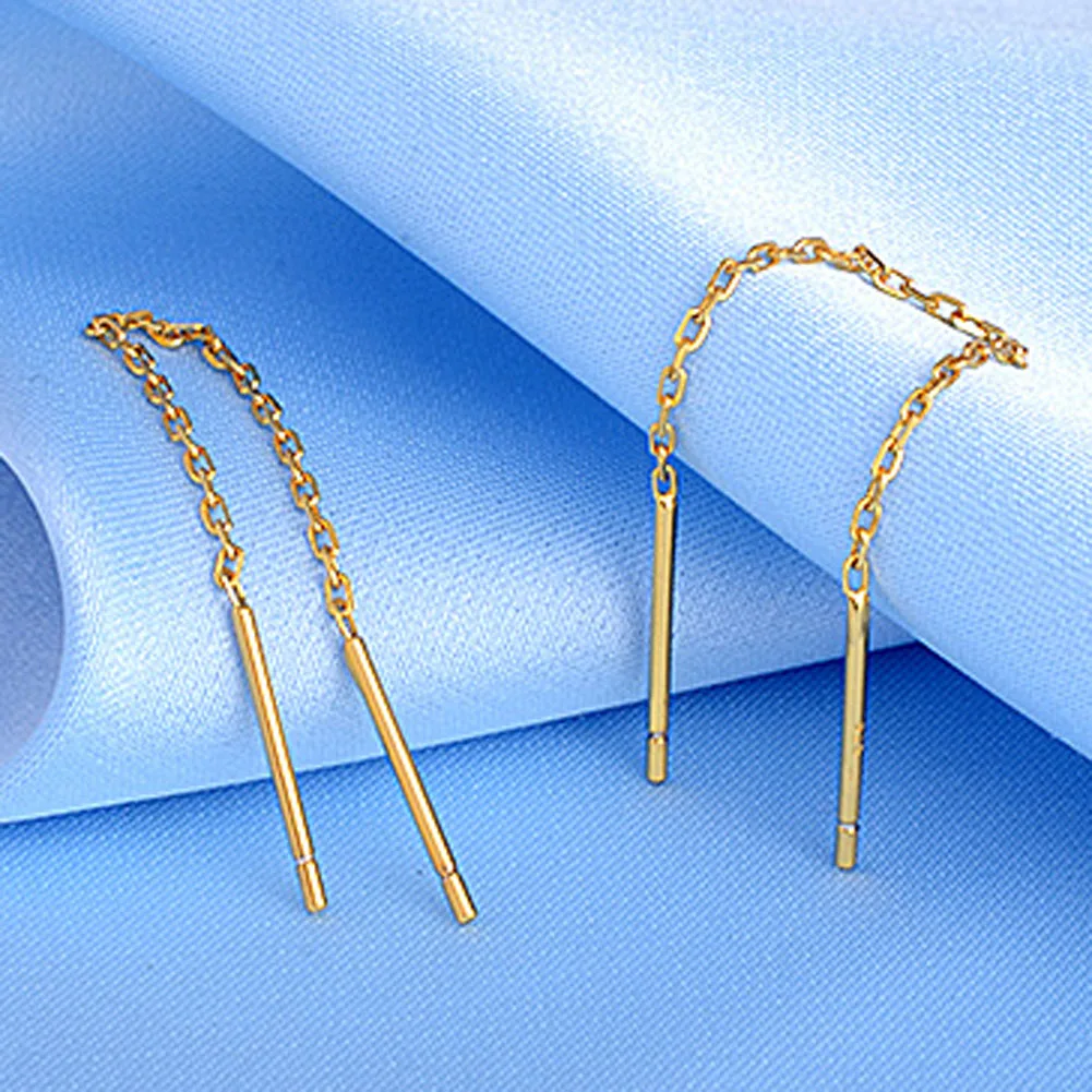 Новинка 1 пара серьги цепочки цвета розового золота из титановой стали ювелирные