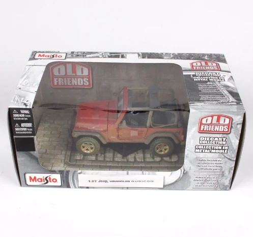 Модель автомобиля Maisto 1:27 Wrangler Rubicon из сплава игрушка для детей подарки новинка в