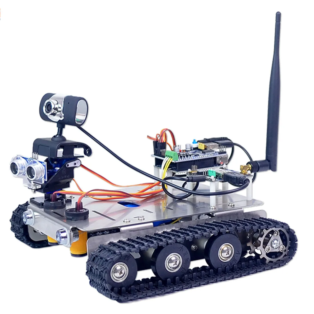 &quotСделай сам&quot Wi Fi + Программируемый через Bluetooth умный робот шасси Track Tank паровой