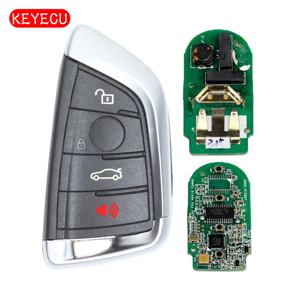 

Keyecu CAS4 + дистанционный ключ-брелок от машины 4 кнопки 315 МГц для BMW 1 2 3 4 5 6 7 серии X1 X3 F шасси FEM 2011-2017 черный