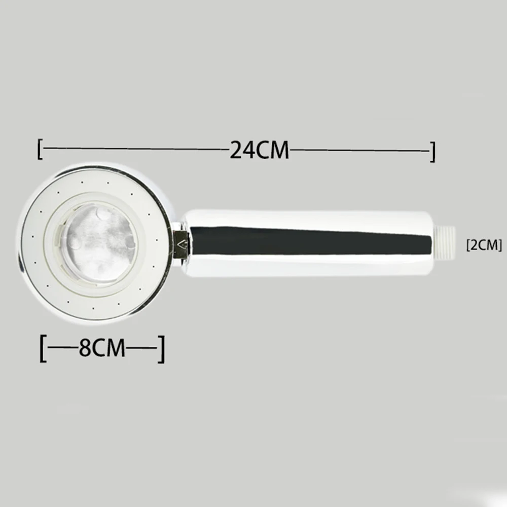 

3 Spay Setting Water Saving Adjustable High Pressure Shower Head with ON/OFF Pause Switch Detachable Handheld Shower Head