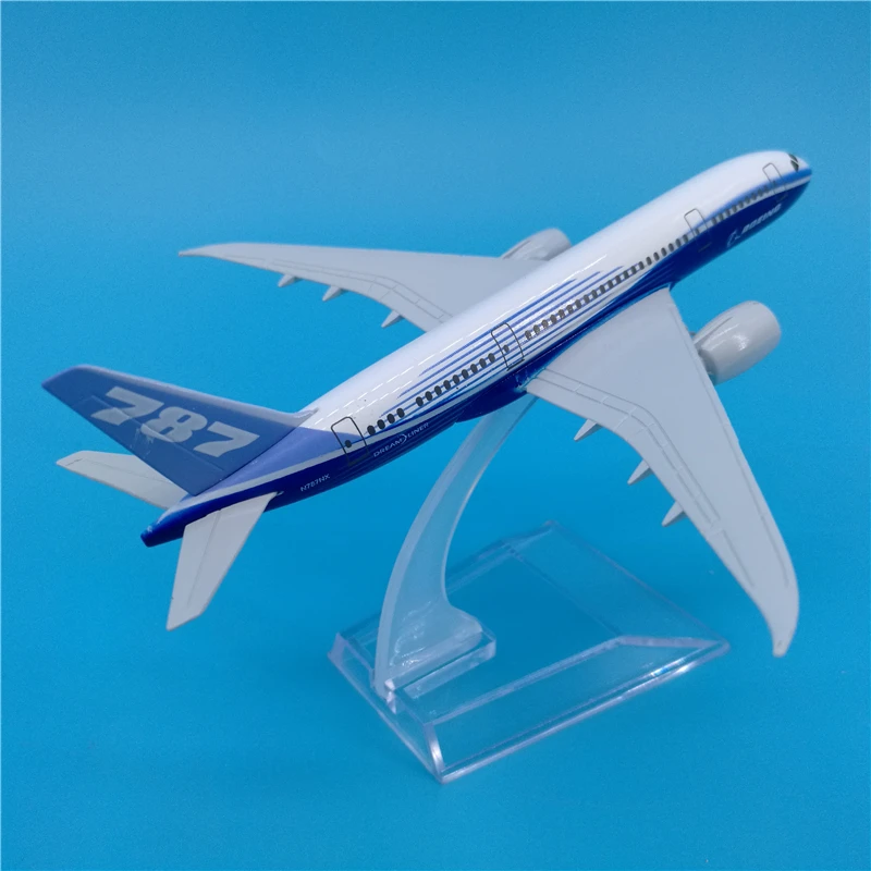 16 см Прототип Boeing 787 авиакомпании самолет модель B787 сплава авиации самолета