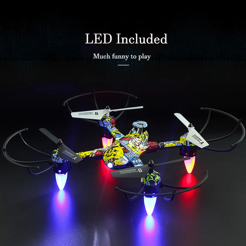 H235 RC Квадрокоптер с безголовым режимом 2,4 ГГц гироскоп Wifi FPV Дрон в режиме реального времени приложение контроль высоты с светодиодный подарок для детей