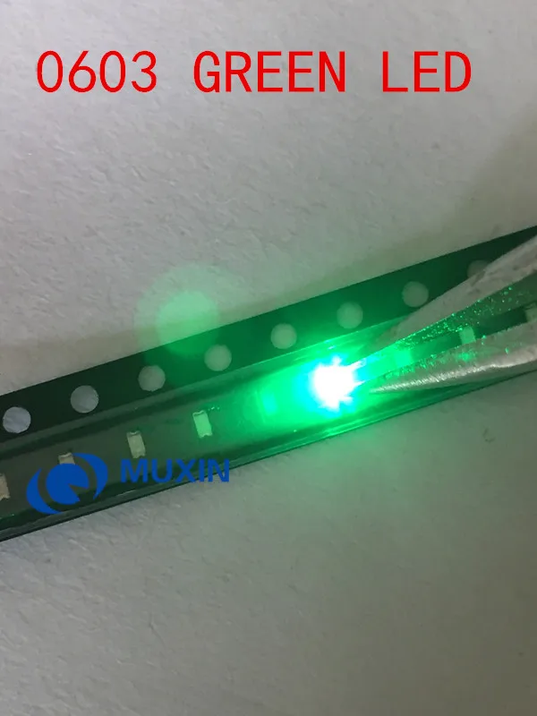 5 видов цветов X20 шт = 100 SMD 0603 led супер яркий красный/зеленый/синий/желтый/белый