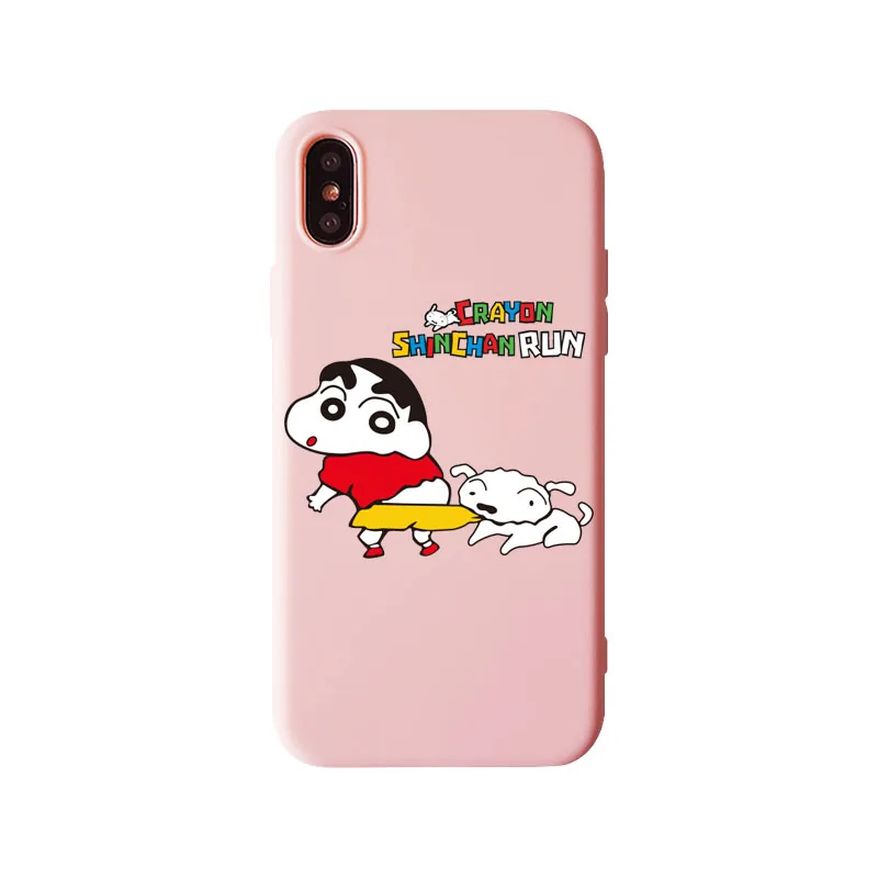 TPU Японский комикс Crayon Shin-chan чехол для телефона мягкий ТПУ Забавный чехол для iPhone 11Pro XS MAX 8plus 6s 7plus Защита оболочки - Цвет: TPU