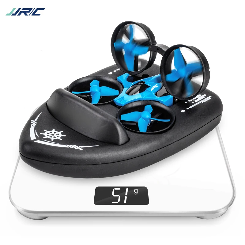 Новинка JJRC H36F 3 в 1 Радиоуправляемый Дрон Квадрокоптер автомобиль ховеркрафт