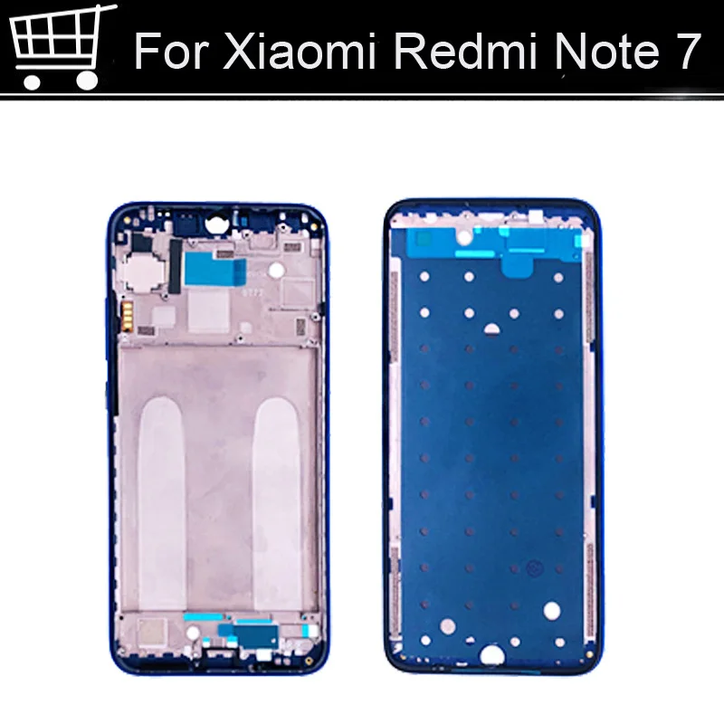 Оригинальный держатель ЖК-экрана передняя рамка для Xiaomi Redmi Note 7 корпус Чехол