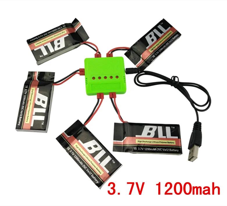 BLL 5 шт. 3 7 в 1200 мАч Батарея и зарядка SYMA X5HW X5HC rc аксессуары для квадрокоптера|quadcopter
