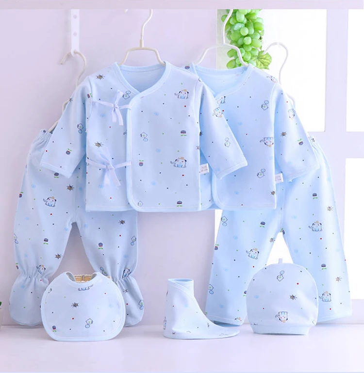 Emotion Moms/комплект хлопковой одежды для малышей; комбинезон для новорожденных; одежда для малышей; сезон весна-лето; Babygirl; 7 шт./компл