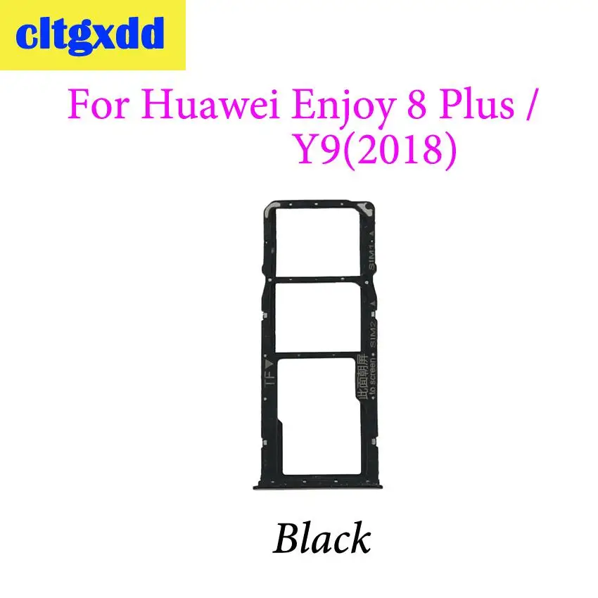Cltgxdd новый лоток для sim карты и Сменные Запчасти лотков SIM/Micro SD Huawei Y9 (2018)/Enjoy 8