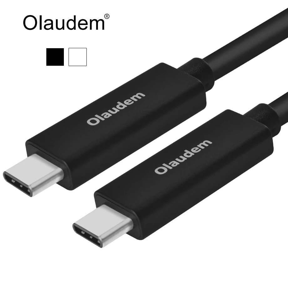 Olaudem USB 3 1 Тип C кабель Премиум полный функция GEN2 10 Гбит/с 3A кабели с E маркер для Macbook