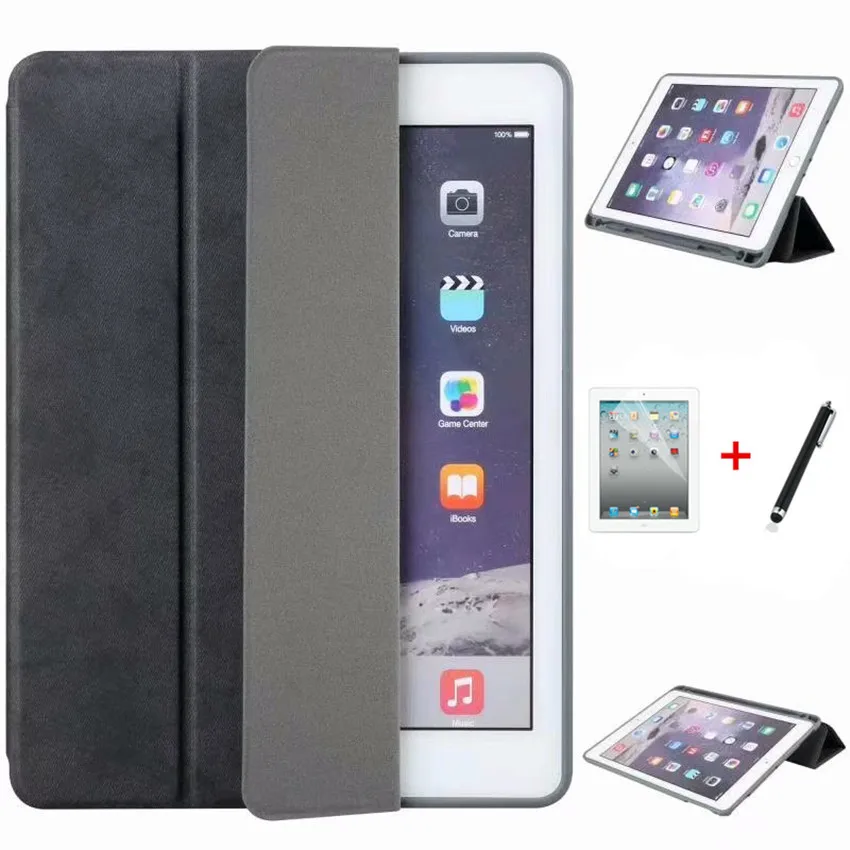 Чехол для iPad Air 1 2 A1474 с держателем карандашом ipad 5/6 Smart Sleep/Wake винтажный Мягкий
