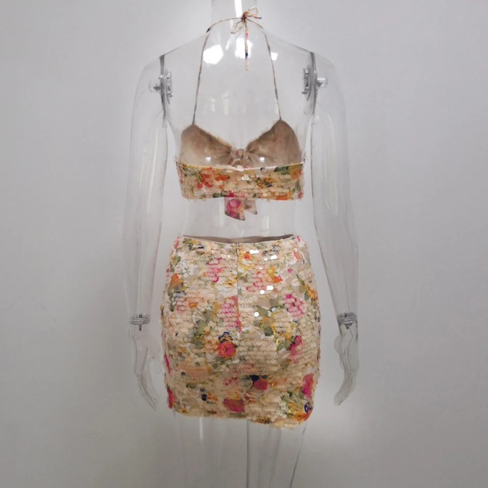 JillPeri женский укороченный топ без рукавов с бантом спереди и низ комплект из 2