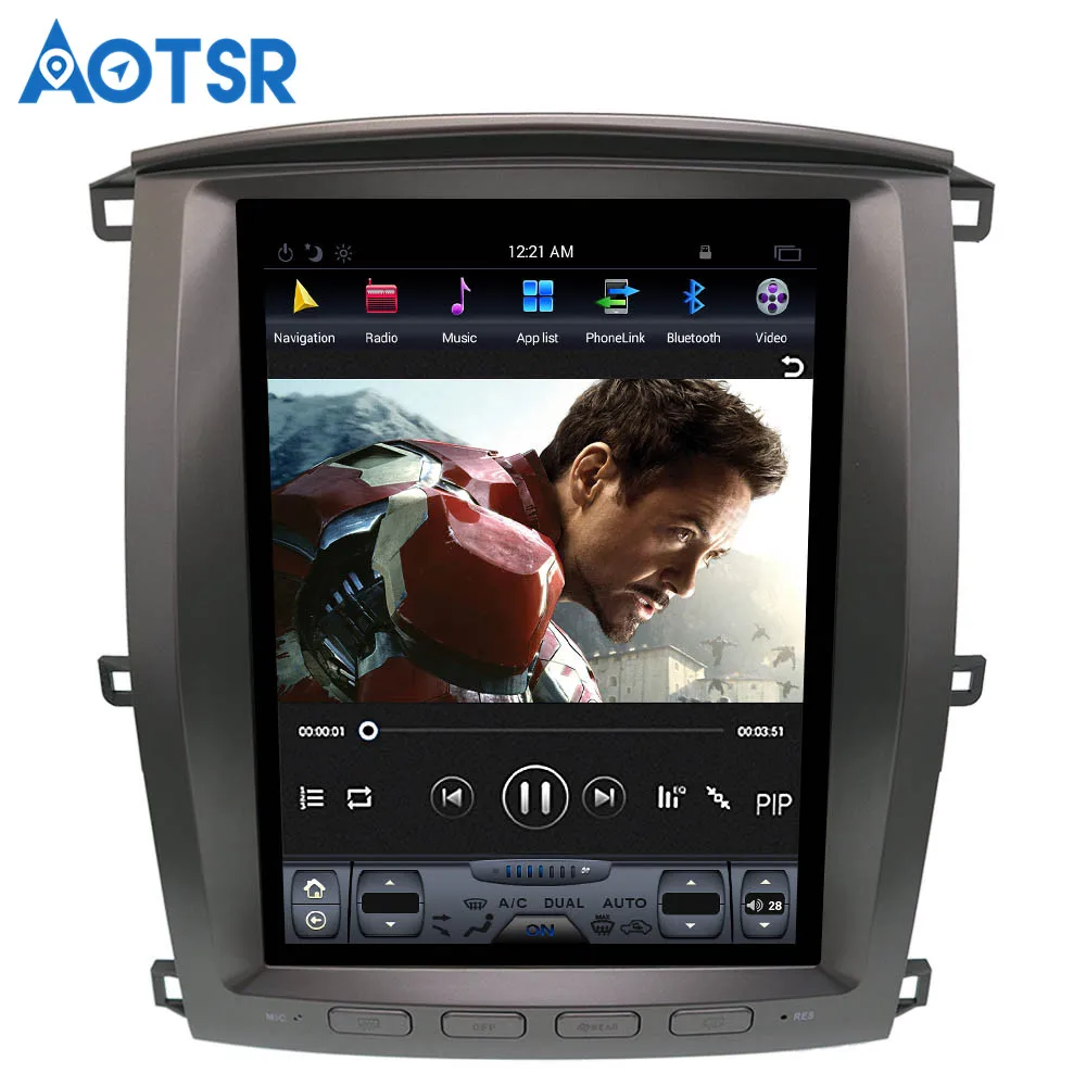 Автомобильный GPS-навигатор на Android 7 1 для TOYOTA LAND CRUISER LC100 2003-2007 головное устройство