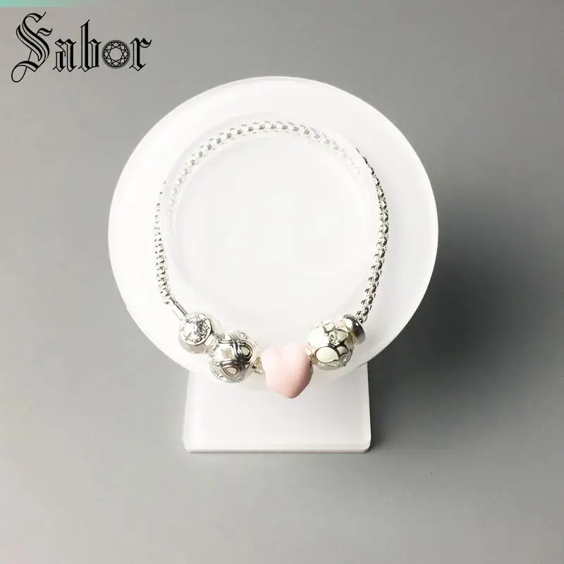 Браслеты thomas бусины в форме сердца цепочка из звеньев лотоса модные ювелирные