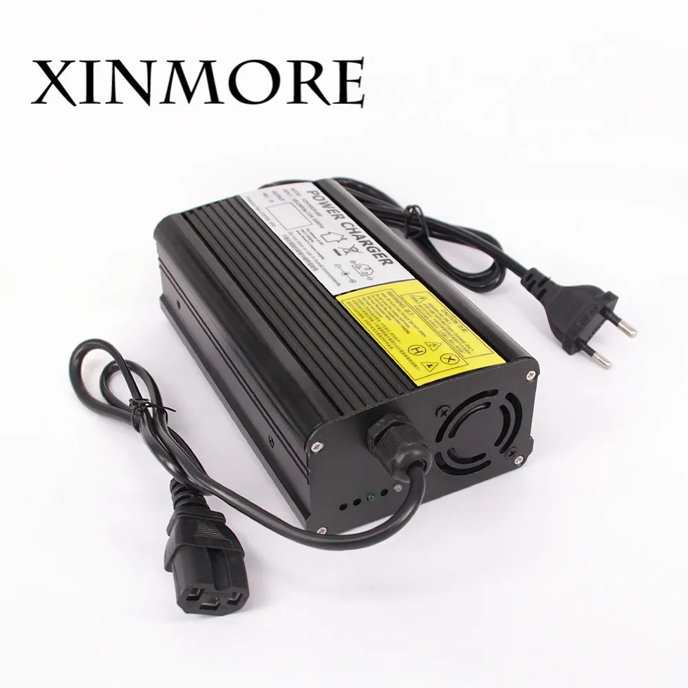 

XINMORE 50.4V 6A Lithium Battery Charger For 44.4V E-bikeo Battery Tool Power Supply for Electric Tool With Fans