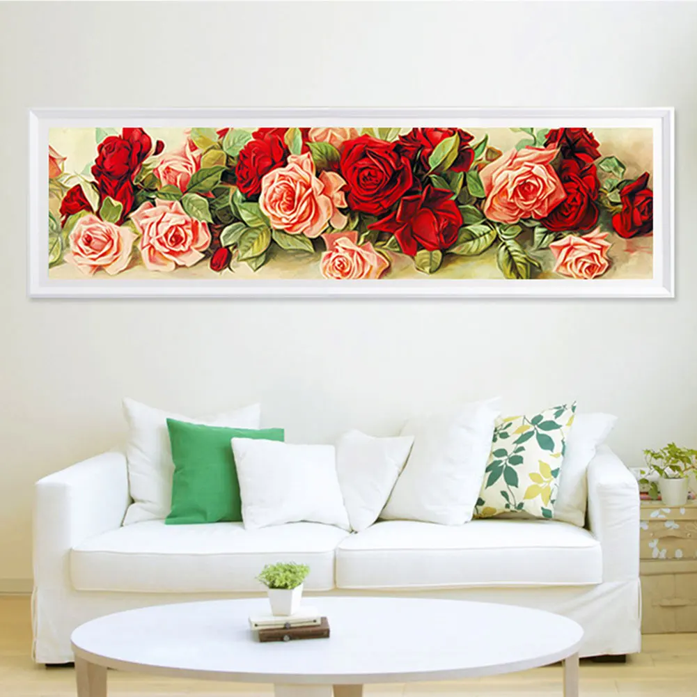 Алмазная живопись украшения ремесла Роза растения ручной работы дома искусства