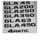 Блестящий черный значок с буквами и цифрами в багажнике эмблемы для Mercedes Benz GLA45 AMG GLA200 GLA220 GLA250 GLA350 GLA450 4matic