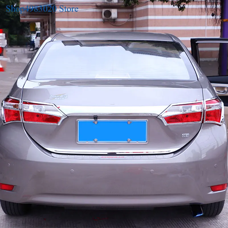 Хромированный налобный фонарь и задсветильник для Toyota Corolla 2014 2015 2016 ABS |